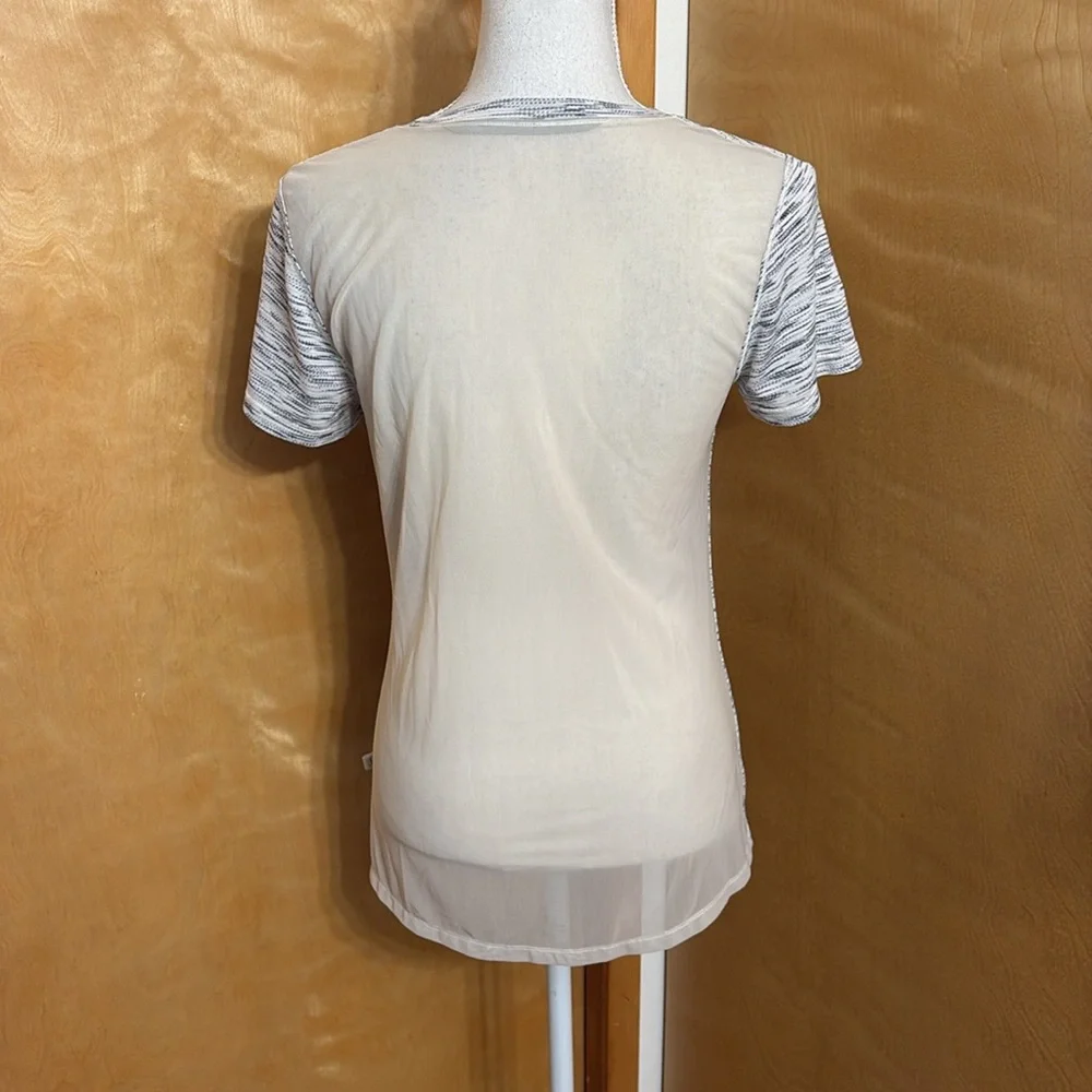 Lululemon Beat The Heat Short Sleeve Tiger Space Dye Shirt See Through Mesh Back